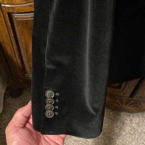 Tuxedo jacket Hugo boss black cotton like new . - Picture 2 of 10